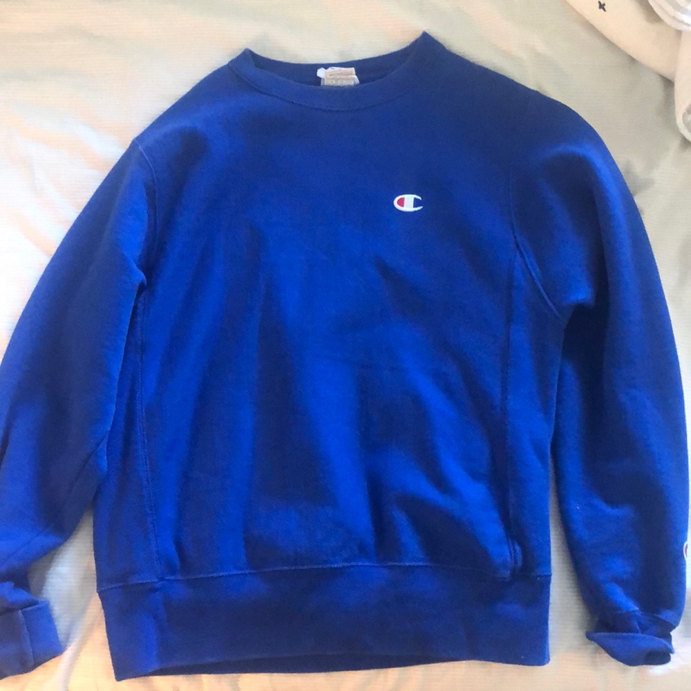 Champion Blue Reverse Weave Crewneck Size Small